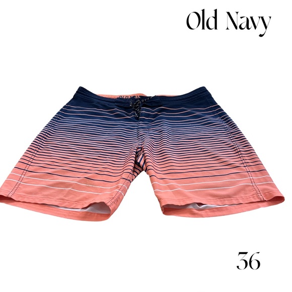 Old Navy Other - Old Navy Striped Swim Shorts size 36 worn but lots of life left in them ;)